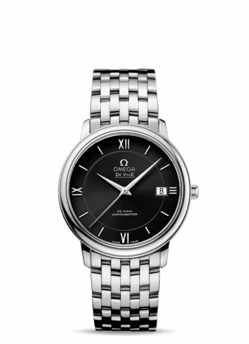 Omega De Ville Prestige Co-Axial 36.8 Stainless Steel / Black / Bracelet 424.10.37.20.01.001 (42410372001001)